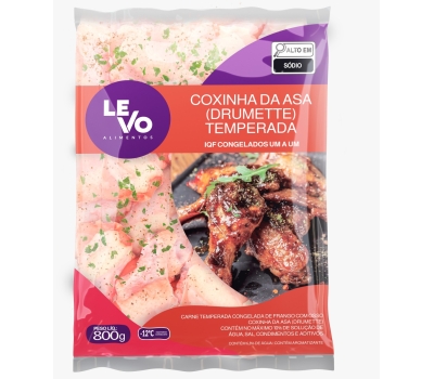 COXINHA DA ASA TEMP IQF PCT 800 GR LEVO 6447
